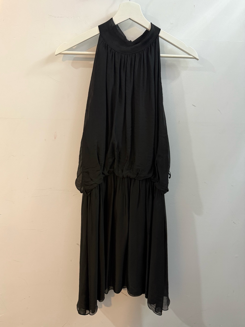 Byu 10239 Black Sleeveless Halter Midi Dress